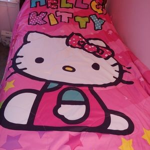 Twin sized Hello Kitty Comforter and sham